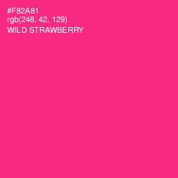 #F82A81 - Wild Strawberry Color Image