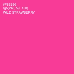 #F83B96 - Wild Strawberry Color Image