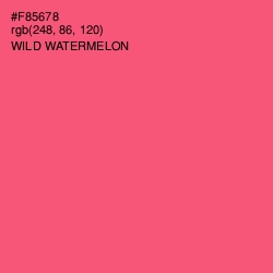 #F85678 - Wild Watermelon Color Image