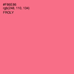 #F86E86 - Froly Color Image