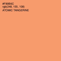 #F89B6C - Atomic Tangerine Color Image