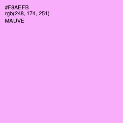 #F8AEFB - Mauve Color Image