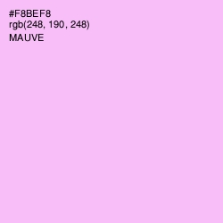 #F8BEF8 - Mauve Color Image