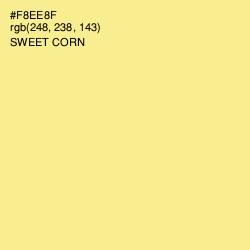 #F8EE8F - Sweet Corn Color Image