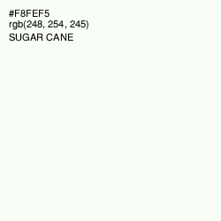#F8FEF5 - Sugar Cane Color Image