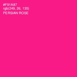 #F91A87 - Persian Rose Color Image