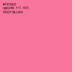 #F9759D - Deep Blush Color Image