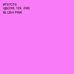 #F97CF6 - Blush Pink Color Image