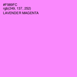 #F989FC - Lavender Magenta Color Image