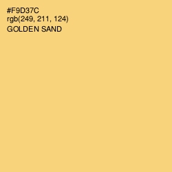 #F9D37C - Golden Sand Color Image