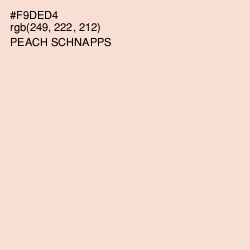 #F9DED4 - Peach Schnapps Color Image