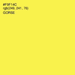 #F9F14C - Gorse Color Image