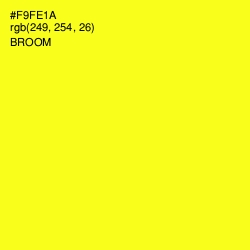 #F9FE1A - Broom Color Image