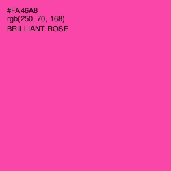 #FA46A8 - Brilliant Rose Color Image