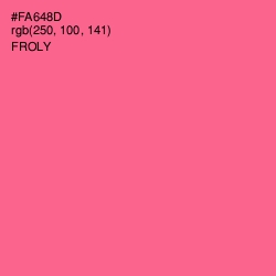 #FA648D - Froly Color Image