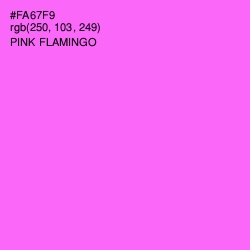 #FA67F9 - Pink Flamingo Color Image