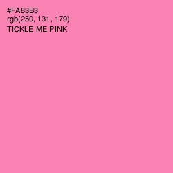 #FA83B3 - Tickle Me Pink Color Image