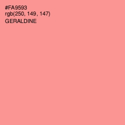 #FA9593 - Geraldine Color Image