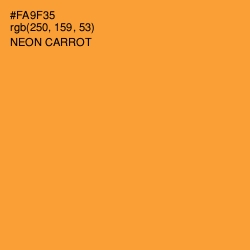 #FA9F35 - Neon Carrot Color Image