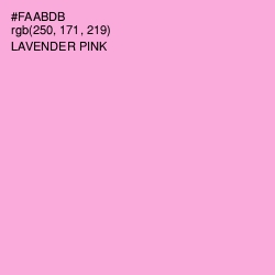 #FAABDB - Lavender Pink Color Image