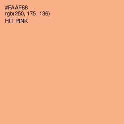 #FAAF88 - Hit Pink Color Image