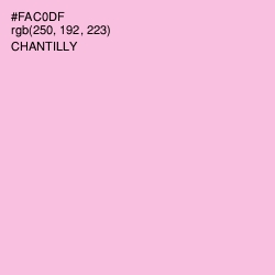 #FAC0DF - Chantilly Color Image