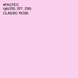 #FACFEC - Classic Rose Color Image