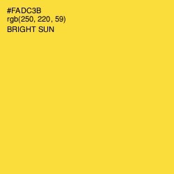 #FADC3B - Bright Sun Color Image