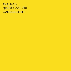 #FADE1D - Candlelight Color Image