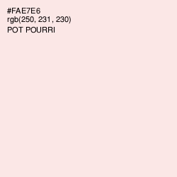 #FAE7E6 - Pot Pourri Color Image
