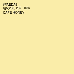 #FAEDA9 - Cape Honey Color Image