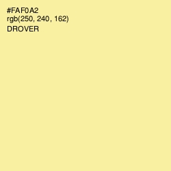 #FAF0A2 - Drover Color Image
