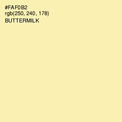 #FAF0B2 - Buttermilk Color Image