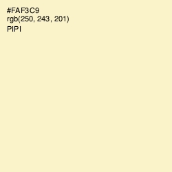 #FAF3C9 - Pipi Color Image