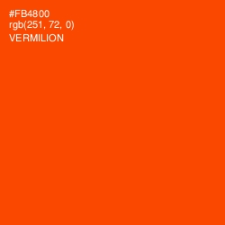 #FB4800 - Vermilion Color Image