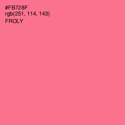 #FB728F - Froly Color Image