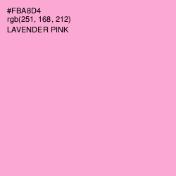 #FBA8D4 - Lavender Pink Color Image