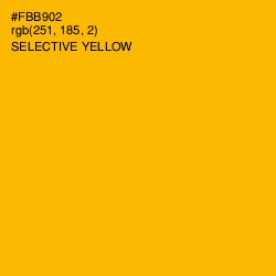 #FBB902 - Selective Yellow Color Image