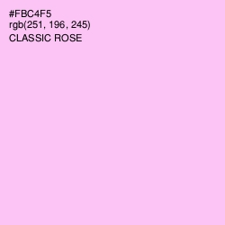 #FBC4F5 - Classic Rose Color Image