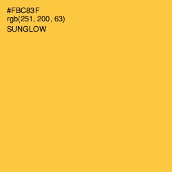 #FBC83F - Sunglow Color Image
