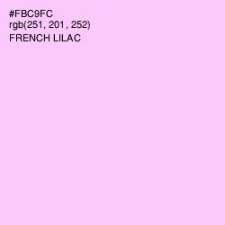 #FBC9FC - French Lilac Color Image