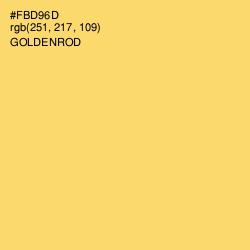 #FBD96D - Goldenrod Color Image