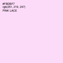#FBDBF7 - Pink Lace Color Image