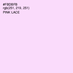#FBDBFB - Pink Lace Color Image