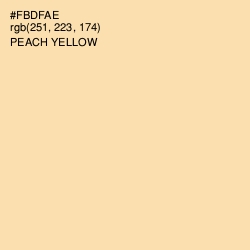 #FBDFAE - Peach Yellow Color Image