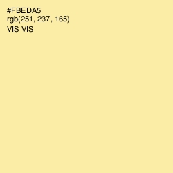 #FBEDA5 - Vis Vis Color Image