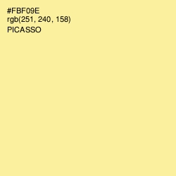 #FBF09E - Picasso Color Image