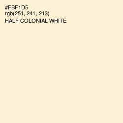 #FBF1D5 - Half Colonial White Color Image