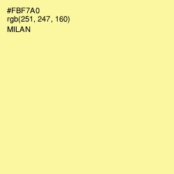 #FBF7A0 - Milan Color Image