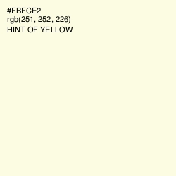 #FBFCE2 - Hint of Yellow Color Image